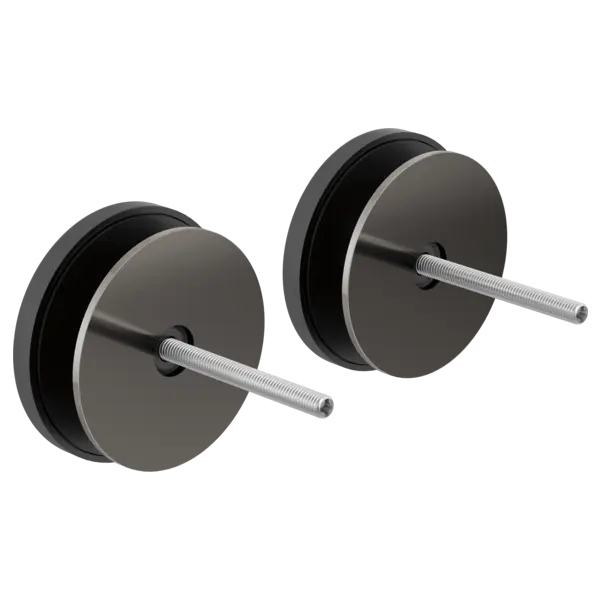 Brizo Kintsu Towel Bar Glass Panel Installation Kit Brilliance Black Onyx - Plumbing Market