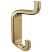 Brizo Levoir Double Robe Hook Brilliance Luxe Gold - Plumbing Market