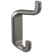Brizo Levoir Double Robe Hook Brilliance Luxe Steel - Plumbing Market