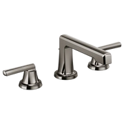 Brizo Levoir Widespread Lavatory Faucet With Low Spout - Less Handles Brilliance Black Onyx - Plumbing Market