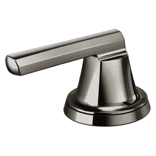 Brizo Levoir Widespread Lavatory Low Lever Handle Kit Brilliance Black Onyx - Plumbing Market