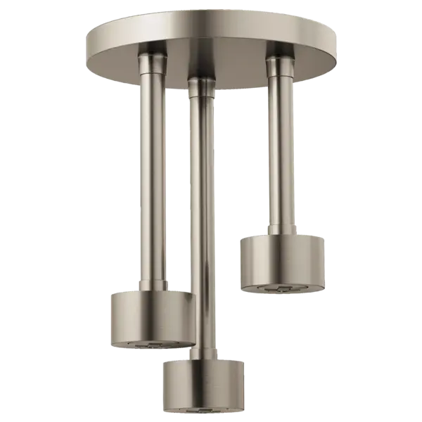 Brizo Linear Round Single-Function H2Okinetic® Pendant Raincan Shower Head 81335-NK - Plumbing Market