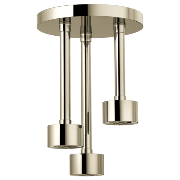 Brizo Linear Round Single-Function H2Okinetic® Pendant Raincan Shower Head 81335-PN - Plumbing Market