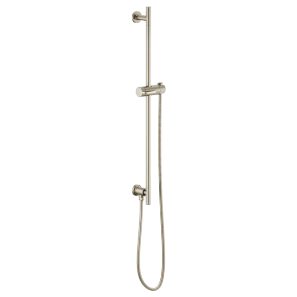 Brizo Linear Round Slide Bar With Hose 74792-BN - Plumbing Market