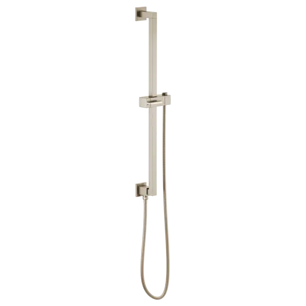 Brizo Linear Square Slide Bar With Hose 74799-BN - Plumbing Market