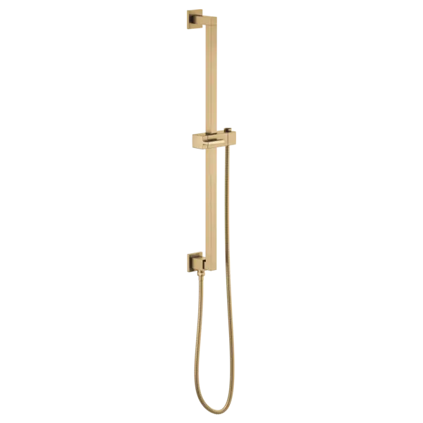 Brizo Linear Square Slide Bar With Hose 74799-GL - Plumbing Market