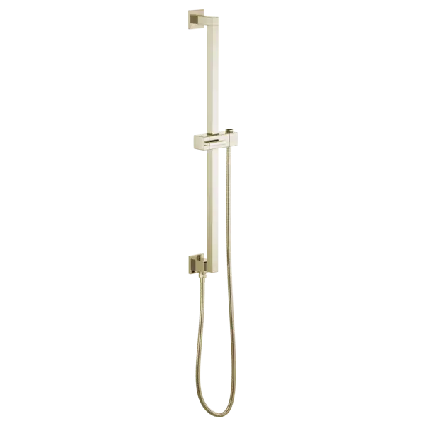 Brizo Linear Square Slide Bar With Hose 74799-PN - Plumbing Market