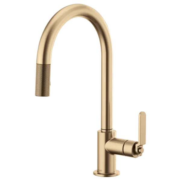 Brizo Litze Pull-Down Faucet with Arc Spout and Industrial Handle 63044Lf-Gl - Plumbing Market
