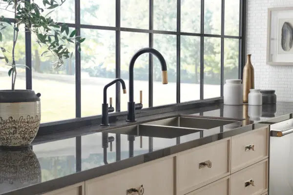 Brizo Litze Pull-Down Faucet with Arc Spout and Knurled Handle - Plumbing Market