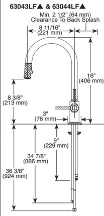 Brizo Litze Pull-Down Faucet with Arc Spout and Knurled Handle - Plumbing Market