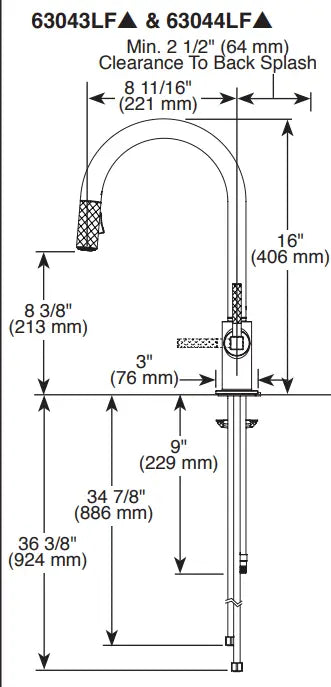 Brizo Litze Pull-Down Faucet with Arc Spout and Knurled Handle - Plumbing Market