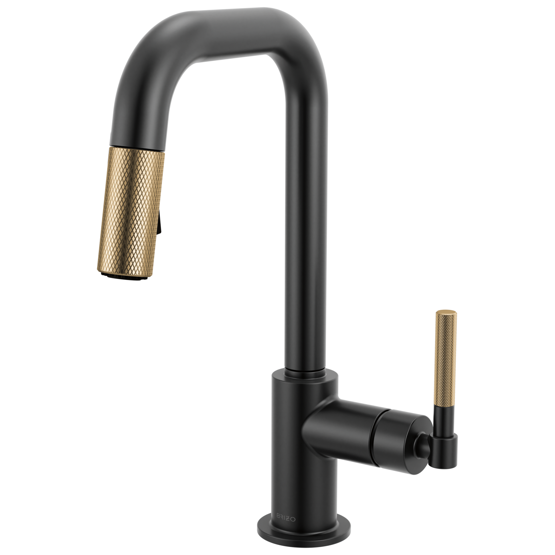 Brizo Litze Pull-Down Prep Faucet with Square Spout - Knurled Handle - Plumbing Market