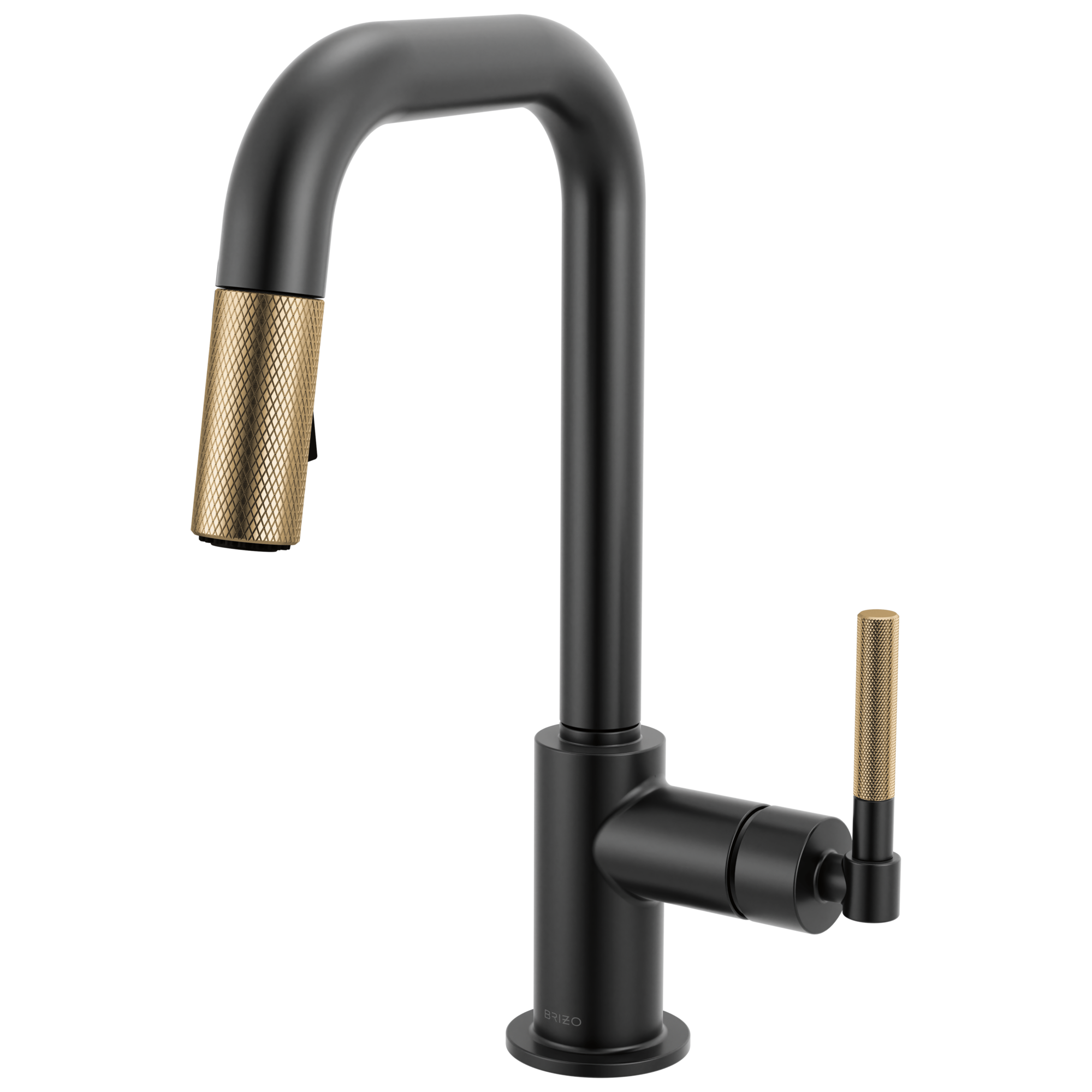 Brizo Litze Pull-Down Prep Faucet with Square Spout - Knurled Handle - Plumbing Market