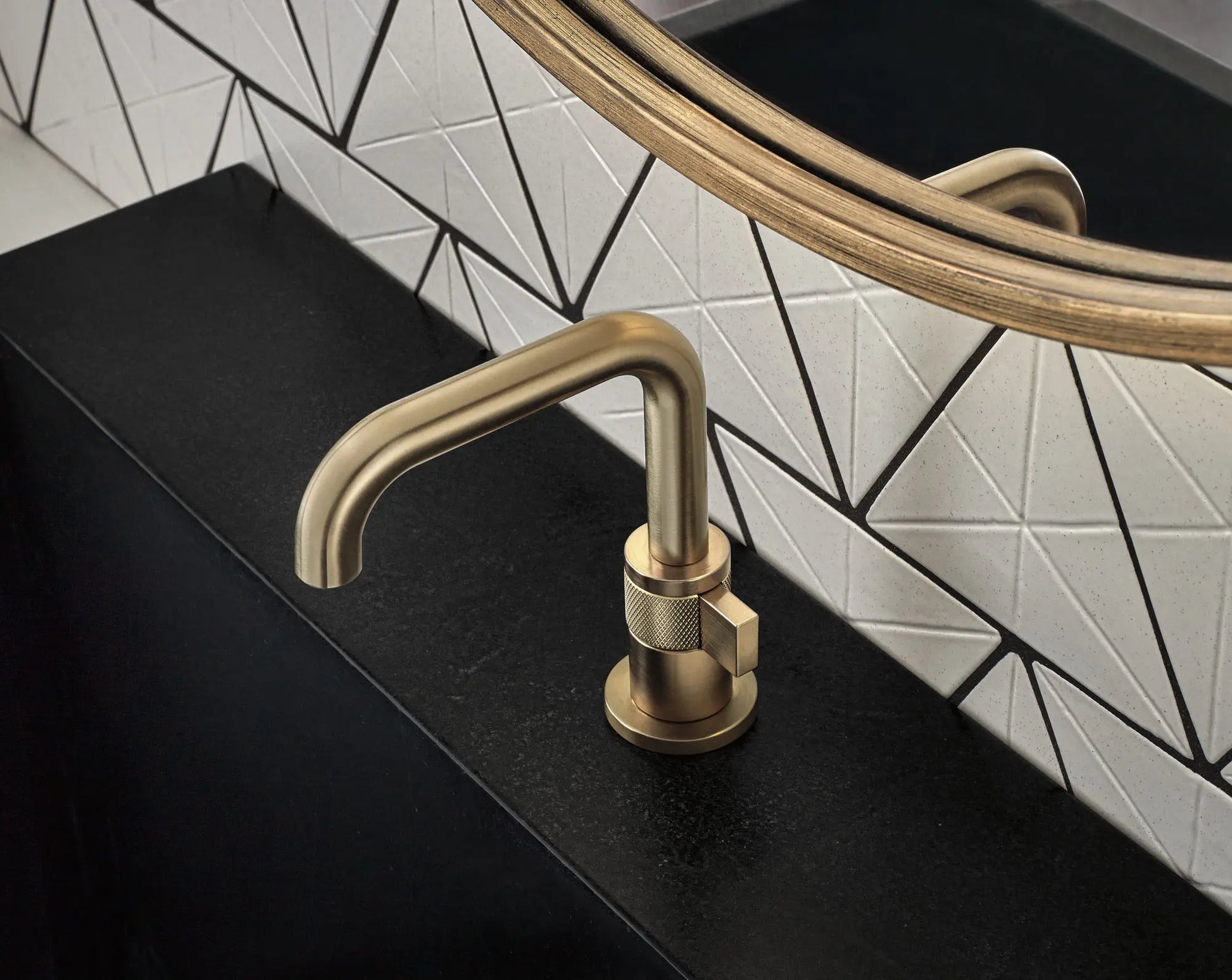 Brizo Litze Single-Handle Lavatory Faucet 1.5 GPM Brilliance Luxe Gold - Plumbing Market