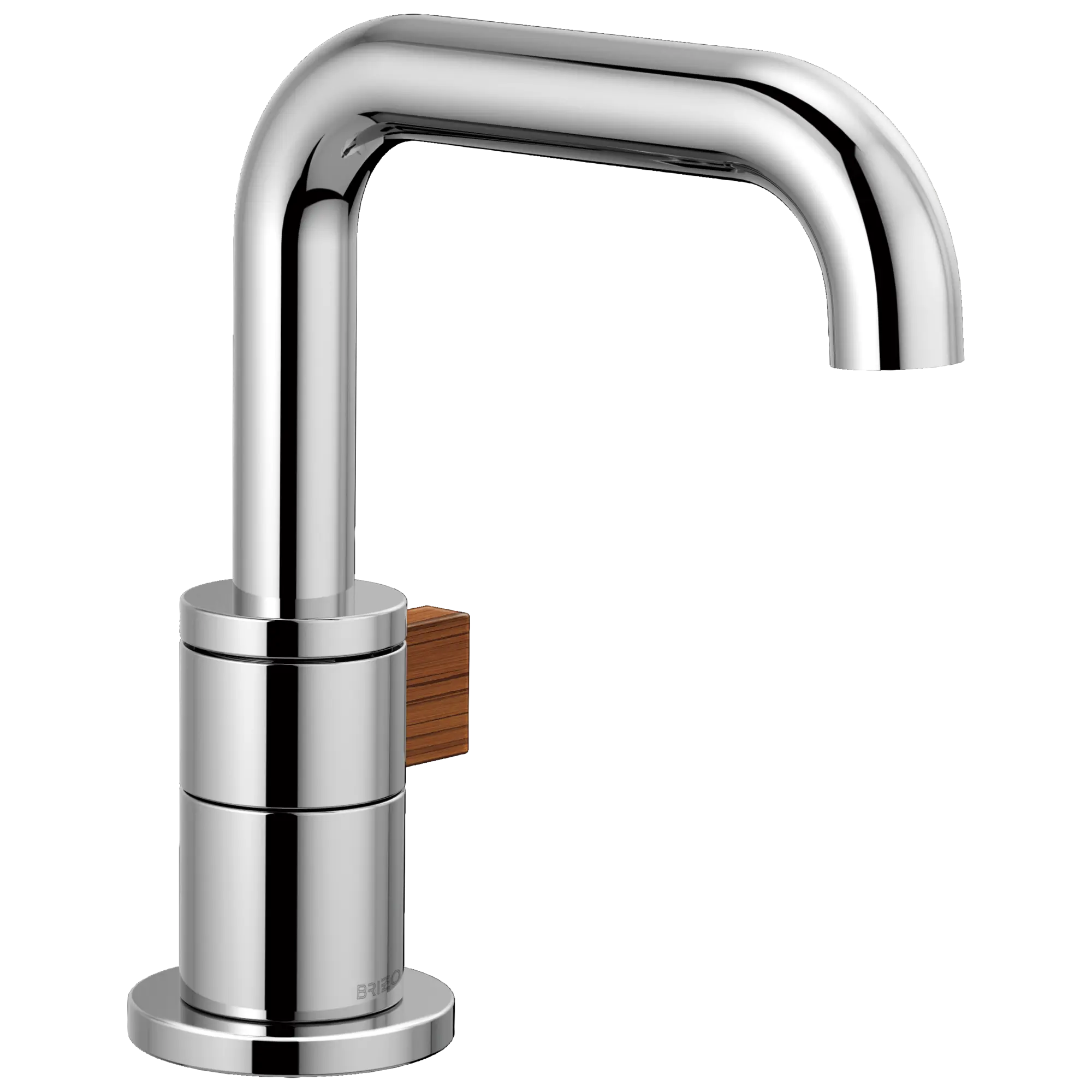 Brizo Litze Single-Handle Lavatory Faucet 1.5 GPM Polished Chrome / Wood - Plumbing Market