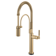 Brizo Litze SmartTouch Semi-Pro Kitchen Faucet Knurled Handle Luxe Gold - Plumbing Market