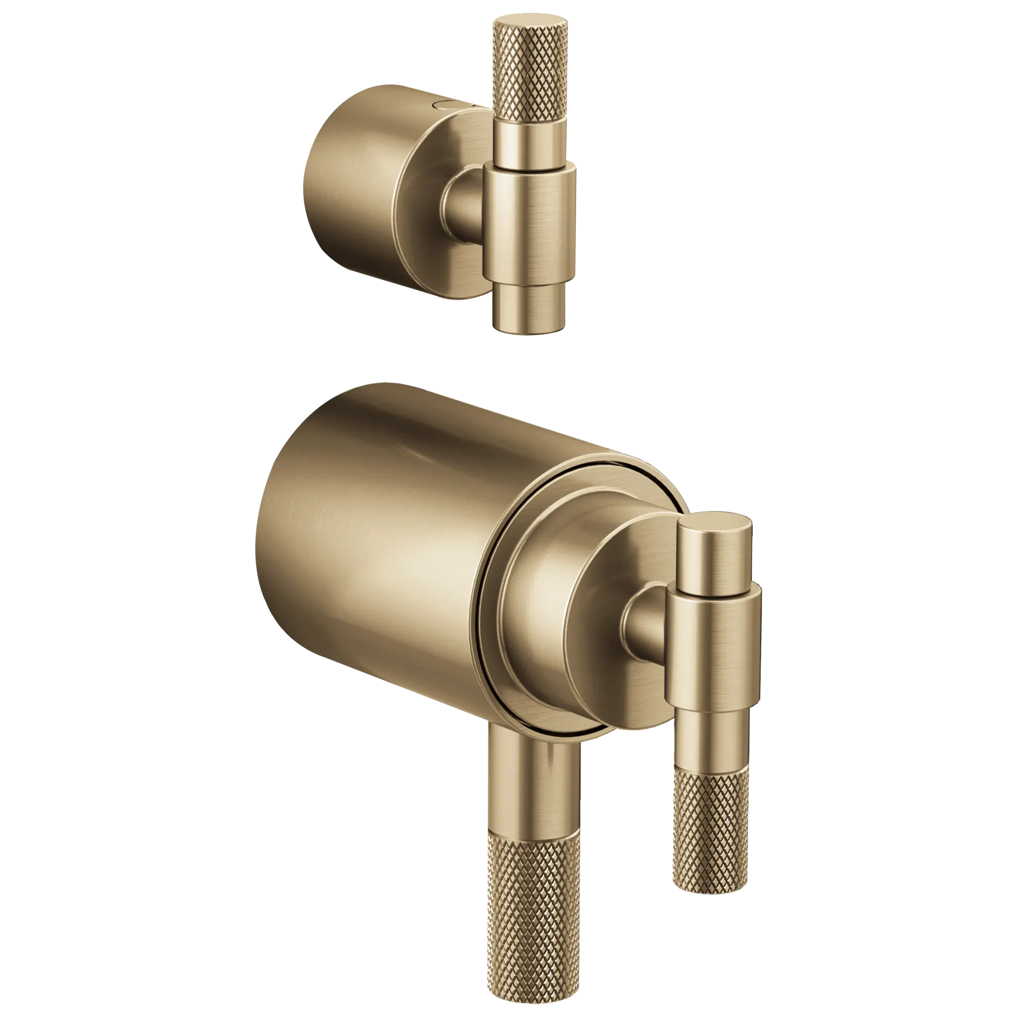 Brizo Litze TempAssure Thermostatic Valve With Integrated Diverter T-Lever Handle Kit Luxe Gold - Plumbing Market
