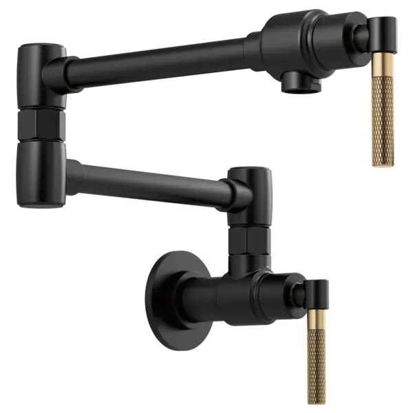 Brizo Litze Wall Mount Pot Filler with Knurled Handle Kit - Plumbing Market