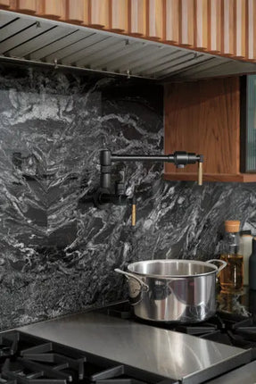 Brizo Litze Wall Mount Pot Filler with Knurled Handle Kit - Plumbing Market