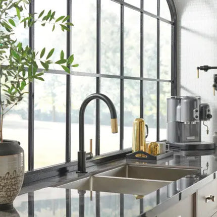 Brizo Litze Wall Mount Pot Filler with Knurled Handle Kit - Plumbing Market