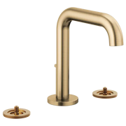 Brizo Litze Widespread Lavatory Faucet with High Spout - Less Handles 1.2 GPM Luxe Gold - Plumbing Market