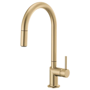 Brizo Odin Pull-Down Faucet with Arc Spout - Less Handle Luxe Gold - Plumbing Market