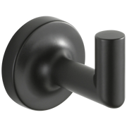 Brizo Odin Single Robe Hook Matte Black - Plumbing Market