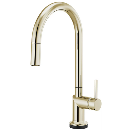 Brizo Odin SmartTouch Pull-Down Kitchen Faucet with Arc Spout - Less Handle - 64075LF-PNLHP - Plumbing Market