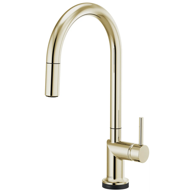 Brizo Odin SmartTouch Pull-Down Kitchen Faucet with Arc Spout - Less Handle - 64075LF-PNLHP - Plumbing Market