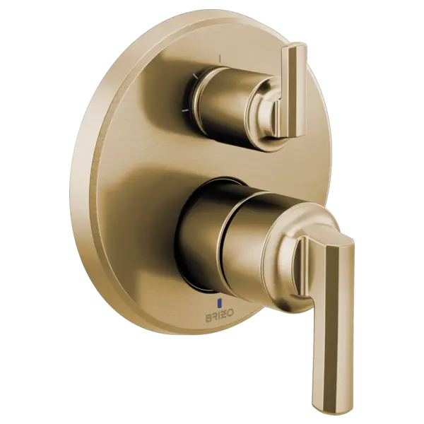 Brizo Pressure Balance Valve With Integrated 3-Function Diverter Trim - Less Handles T75P598-GLLHP - Plumbing Market