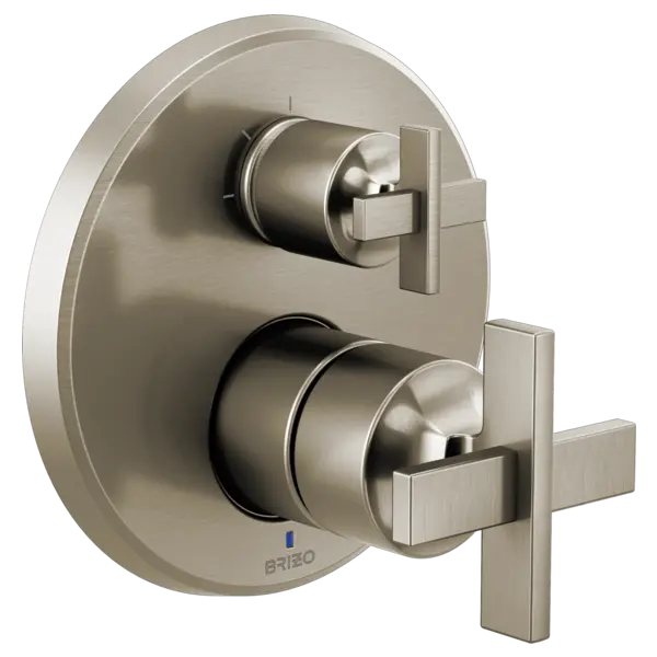 Brizo Pressure Balance Valve With Integrated 3-Function Diverter Trim - Less Handles T75P598-NKLHP - Plumbing Market