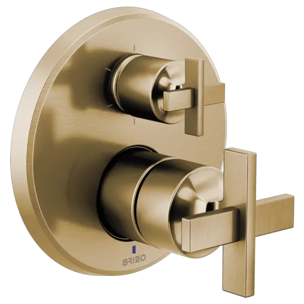 Brizo Pressure Balance Valve With Integrated 6-Function Diverter Trim - Less Handles T75P698-GLLHP - Plumbing Market