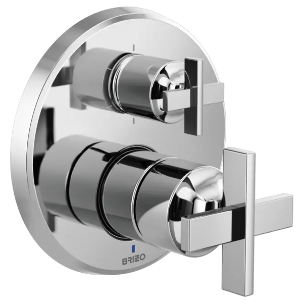 Brizo Pressure Balance Valve With Integrated 6-Function Diverter Trim - Less Handles T75P698-PCLHP - Plumbing Market