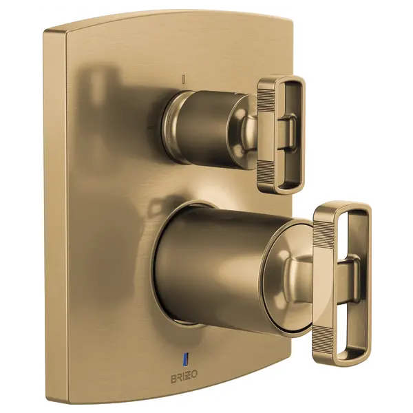 Brizo Pressure Balance Valve with Integrated 3-Function Diverter Trim - Less Handles T75P506-GLLHP - Plumbing Market