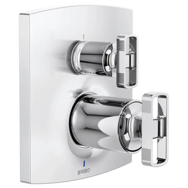 Brizo Pressure Balance Valve with Integrated 3-Function Diverter Trim - Less Handles T75P506-PCLHP - Plumbing Market
