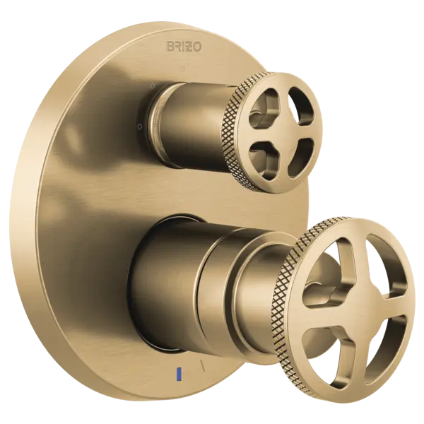 Brizo Pressure Balance Valve with Integrated 3-Function Diverter Trim - Less Handles T75P535-GLLHP - Plumbing Market