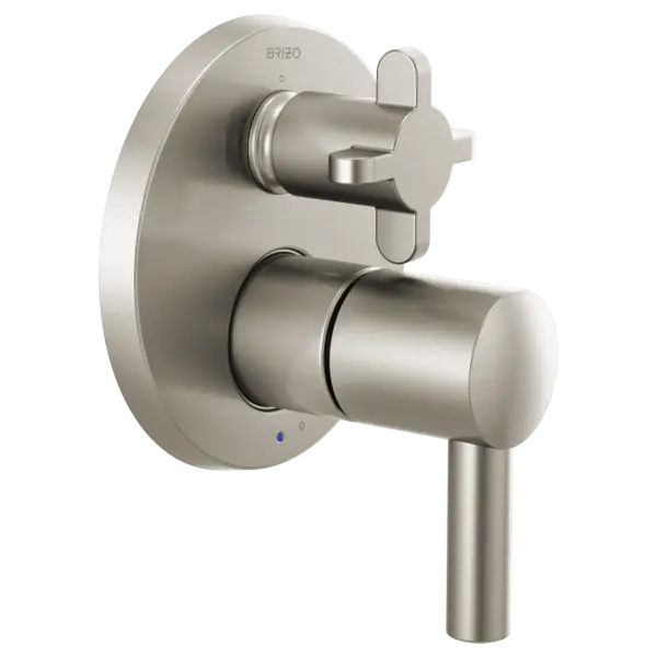 Brizo Pressure Balance Valve with Integrated 3-Function Diverter Trim  - Less Handles T75P575-BNLHP - Plumbing Market