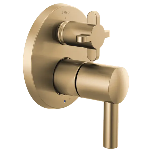 Brizo Pressure Balance Valve with Integrated 3-Function Diverter Trim  - Less Handles T75P575-GLLHP - Plumbing Market