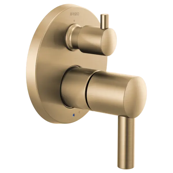 Brizo Pressure Balance Valve with Integrated 3-Function Diverter Trim  - Less Handles T75P575-GLLHP - Plumbing Market