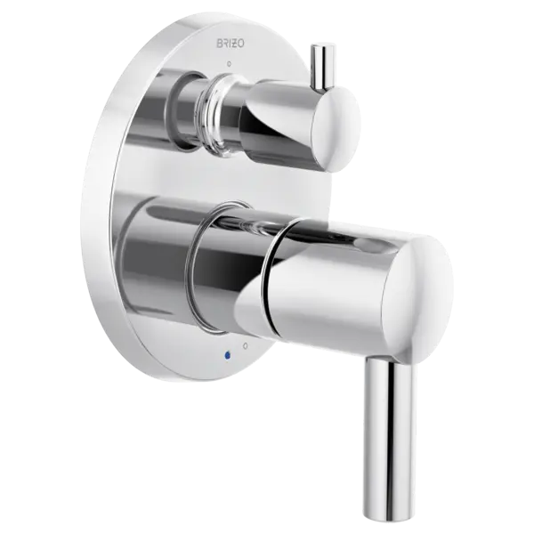 Brizo Pressure Balance Valve with Integrated 3-Function Diverter Trim  - Less Handles T75P575-PCLHP - Plumbing Market
