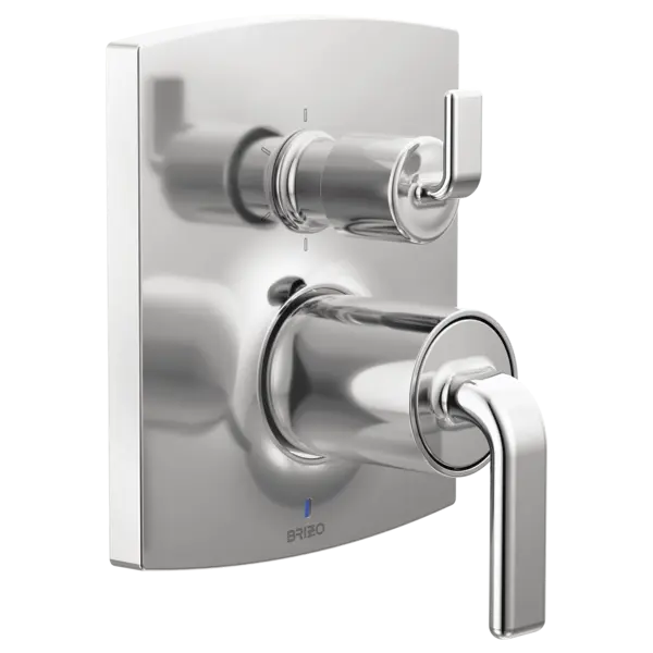 Brizo Pressure Balance Valve with Integrated 6-Function Diverter Trim - Less Handles T75P606-PCLHP - Plumbing Market