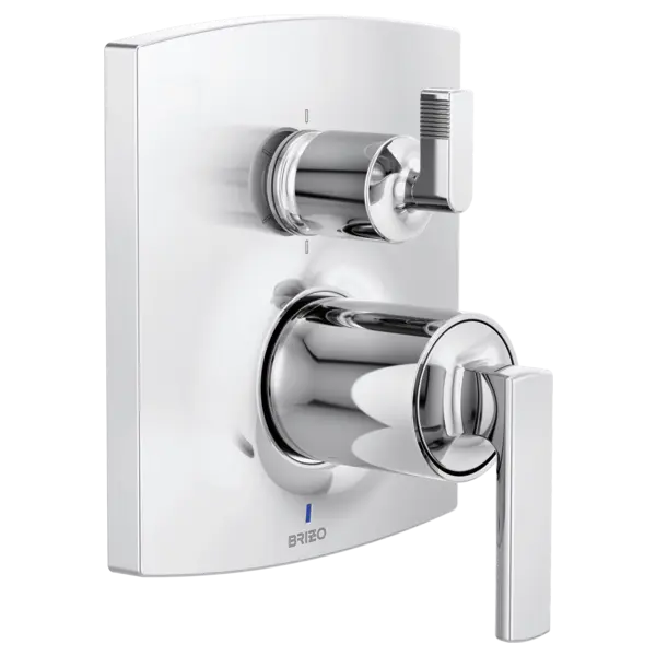 Brizo Pressure Balance Valve with Integrated 6-Function Diverter Trim - Less Handles T75P606-PCLHP - Plumbing Market