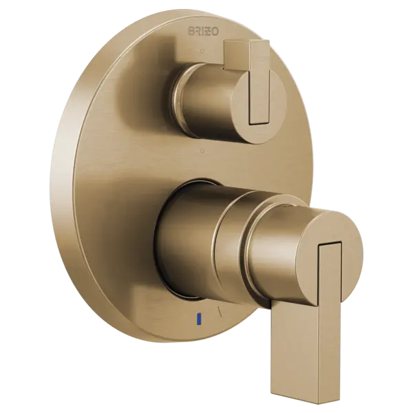 Brizo Pressure Balance Valve with Integrated 6-Function Diverter Trim - Less Handles T75P635-GLLHP - Plumbing Market