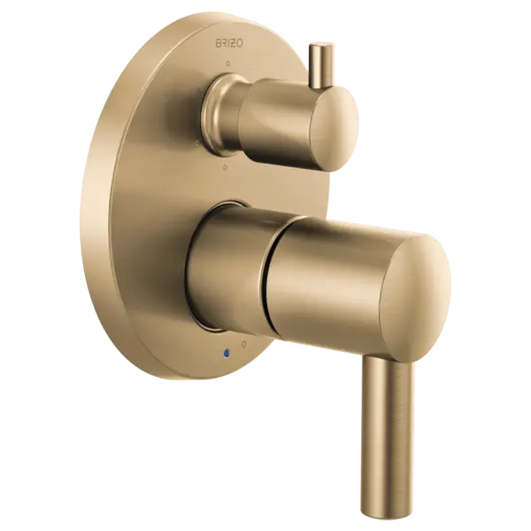 Brizo Pressure Balance Valve with Integrated 6-Function Diverter Trim - Less Handles T75P675-GLLHP - Plumbing Market