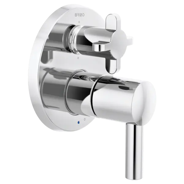 Brizo Pressure Balance Valve with Integrated 6-Function Diverter Trim - Less Handles T75P675-PCLHP - Plumbing Market