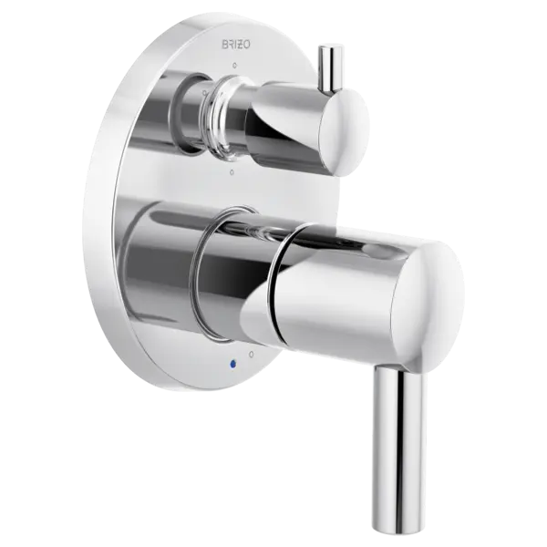Brizo Pressure Balance Valve with Integrated 6-Function Diverter Trim - Less Handles T75P675-PCLHP - Plumbing Market
