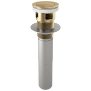 Brizo Push Button Pop-Up With Overflow Brilliance Luxe Gold - Plumbing Market