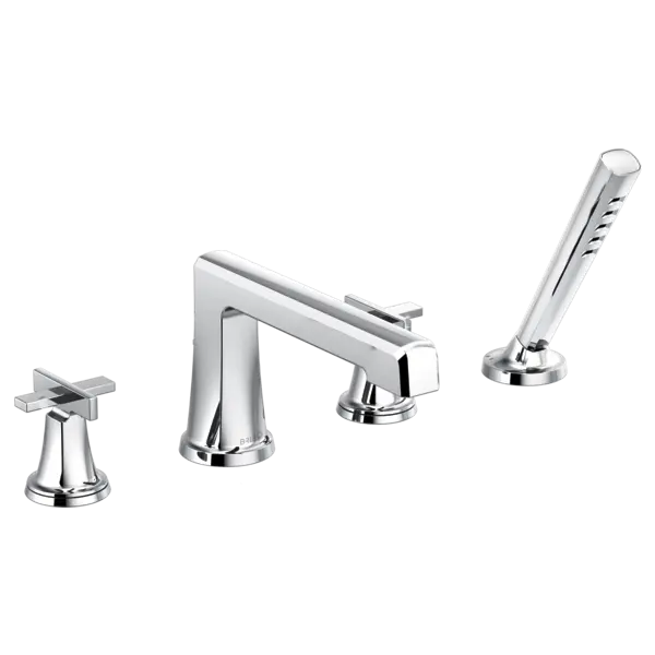 Brizo Roman Tub Faucet With Handshower - Less Handles T67498-PCLHP - Plumbing Market