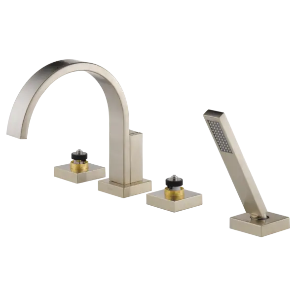 Brizo Roman Tub Faucet with Hand Shower - Less Handles T67480-BNLHP - Plumbing Market