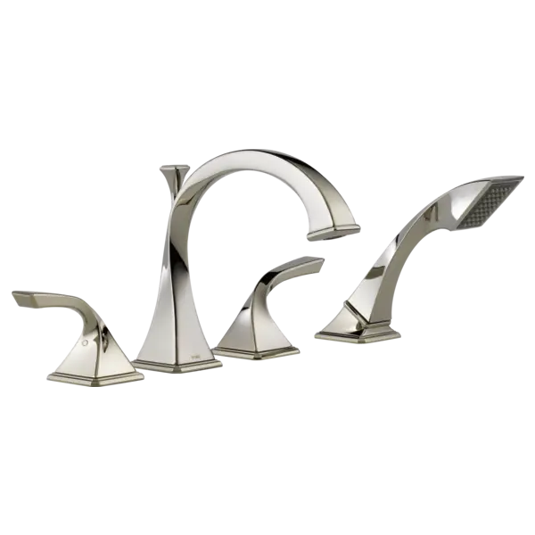 Brizo Roman Tub Faucet with Hand Shower T67430-PN - Plumbing Market